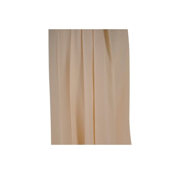 Christian Dior Womens Wide Leg Pants US 12 Cream Tan Wool High Waist Trousers - Picture 10 of 16